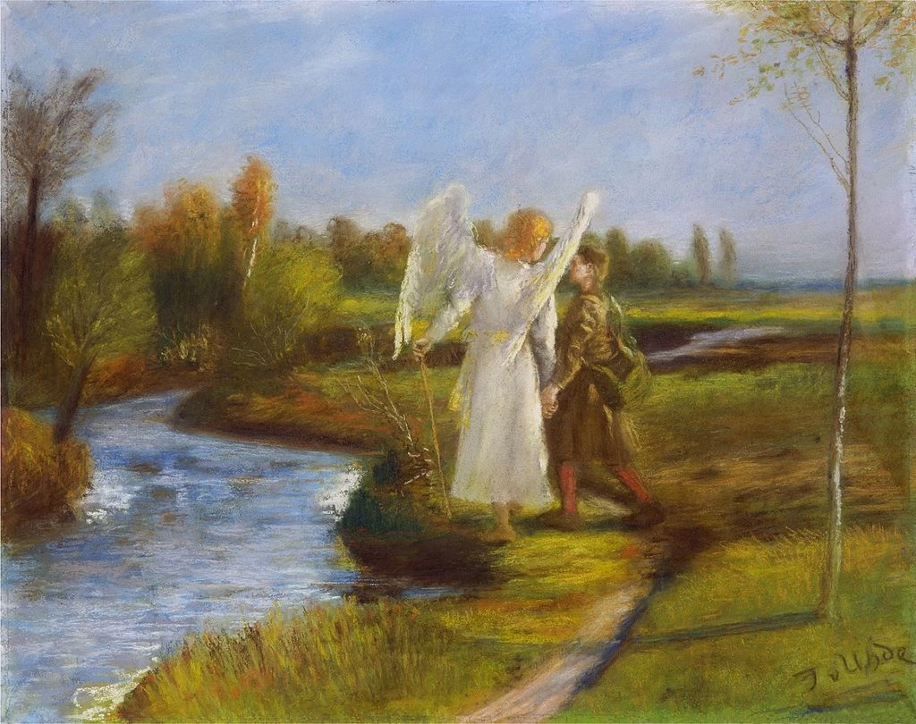 Tobia a l'angelo. 1902